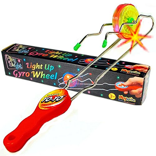 Playwrite Light Up Gyro Kinetic Wheel (Rail Twister Toy)
