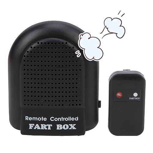 Agatige Fart Machine with Remote, Electronic Remote Controlled Fart Machine Joke Prank Game Fart Box for Family and Friend - Black