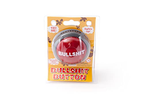 Funtime Bullshit Button - Gadget (Packaging May Vary),Red