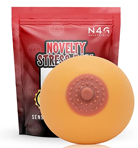 Need for Gift - Naughty Rude Cheeky Joke - Novelty Sexy Anti Stress Ball Boob Breast Bikini - Squeeze Boob - Secret Santa, Christmas Present Idea for Women Ladies Her - 1 Supplied