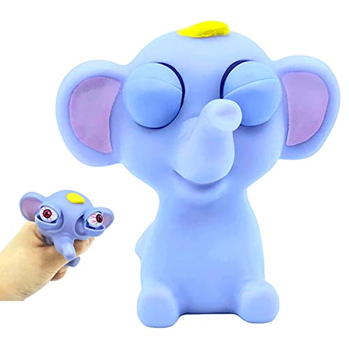 Popping Out it Eyes Squishy Squeeze Toy,Funny Elephant Pinch Toy Stress Relief Toys,Squeeze Animals Toy Novelty Fidget Hand Toys for Christmas Stocking Fillers Kids Adults Autistic Birthday Gift