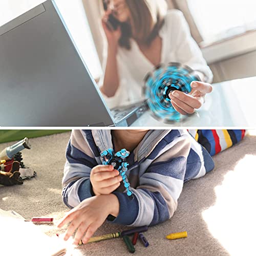 NEW Transformable Sensory Fidget Spinner Toy, Funny DIY Spin Top Hand Finger Spinner Creative Fingertip Mechanical Gyro for Kids Adults, All Ages