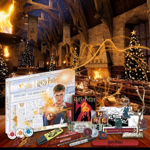 Harry Potter Advent Calendar 2022 - Harry Potter Christmas Calendars for Kids Boys Girls Teens Merchandise Hogwarts Express Stationery gifts for women - Stationary advent calendar 2022