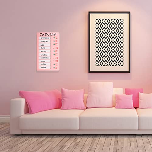 RosewineC 3 Pcs to Do List Chore Chart for Kids,Checklist Board Detachable Reusable Daily Schedule Memo Checklist Chore Chart Planner Board with 10pcs Cardstocks for Adults Kids Office Home