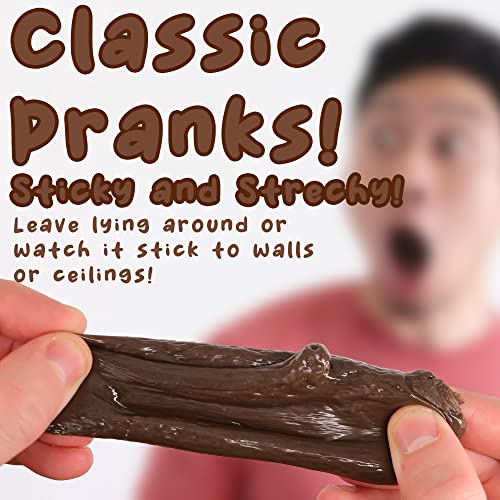 Fake Poop Prank, 1 Pack, Sticky and Stretchy Realistic looking Turd, Perfect for Practical Jokes that are sure to Shock the Whole Family! Novelty Gag Toy Soft Rubber Poo (1 Pack)