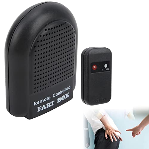 Agatige Fart Machine with Remote, Electronic Remote Controlled Fart Machine Joke Prank Game Fart Box for Family and Friend - Black