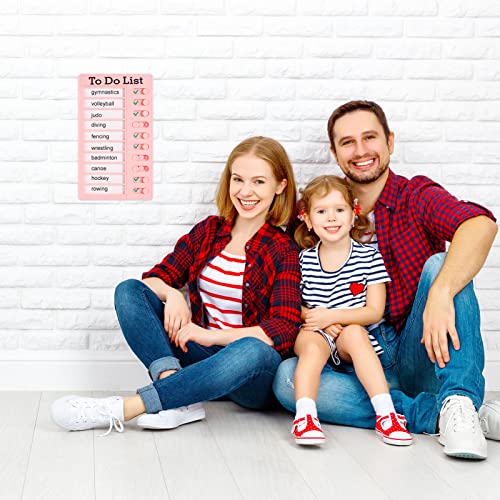 RosewineC 3 Pcs to Do List Chore Chart for Kids,Checklist Board Detachable Reusable Daily Schedule Memo Checklist Chore Chart Planner Board with 10pcs Cardstocks for Adults Kids Office Home