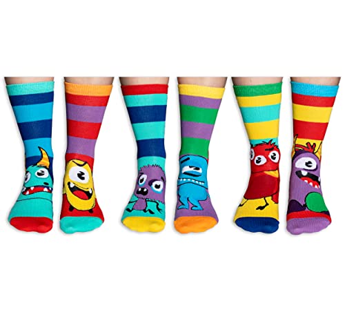 United Oddsocks The Meddlers Box 6 Oddsocks For Boys UK 12-5.5 EUR 30.5-38.5 US 13.5-8