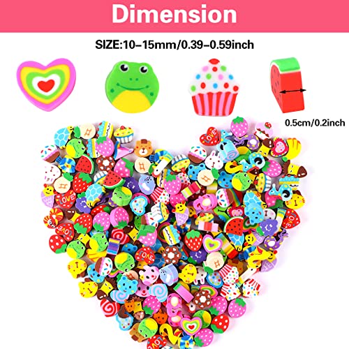 150 Pieces Mini Erasers for Kids Bulk, Novelty Animal Erasers,Pencil Erasers Assortment,Cute Small Erasers for Students Homework School Classroom Rewards Prizes,Party Favors (Multi-Style)