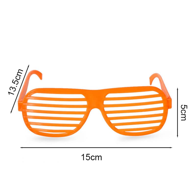 Plastic Shutter Glasses Shades Party 6 PCS - Children Party Bag Fillers Kids Shutter Shades Glasses Sunglasses Novelty Fancy Dress Costume for Halloween Party Cosplay Photo Props