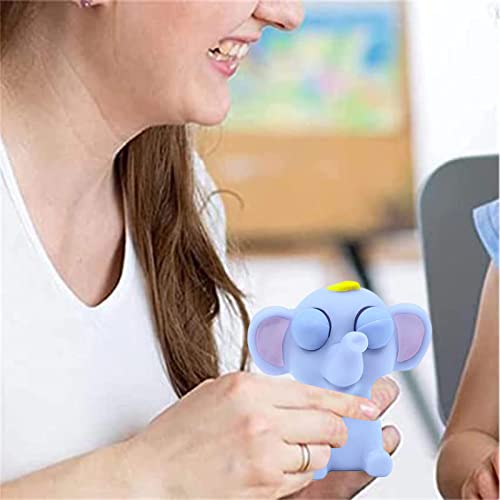 Popping Out it Eyes Squishy Squeeze Toy,Funny Elephant Pinch Toy Stress Relief Toys,Squeeze Animals Toy Novelty Fidget Hand Toys for Christmas Stocking Fillers Kids Adults Autistic Birthday Gift