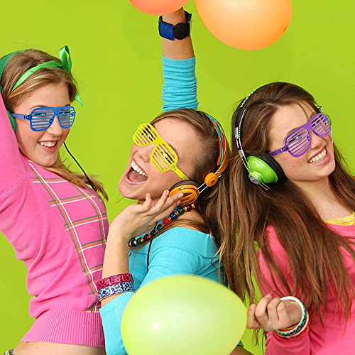 Plastic Shutter Glasses Shades Party 6 PCS - Children Party Bag Fillers Kids Shutter Shades Glasses Sunglasses Novelty Fancy Dress Costume for Halloween Party Cosplay Photo Props