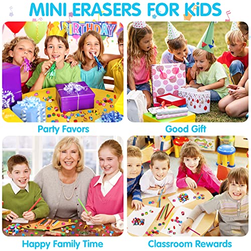 150 Pieces Mini Erasers for Kids Bulk, Novelty Animal Erasers,Pencil Erasers Assortment,Cute Small Erasers for Students Homework School Classroom Rewards Prizes,Party Favors (Multi-Style)