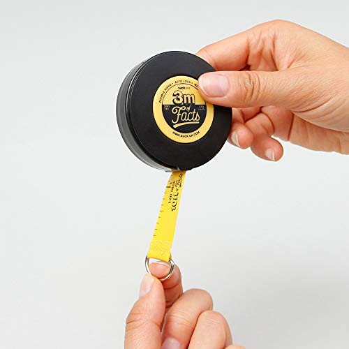 Suck UK | Fact Filled Tape Measure | 3m Double Sided Tape | Novelty Gifts For Boys & Girls | Measuring Tape For Home Improvement or Sewing | Encyclopedia For Children In An Educational Measuring Tape