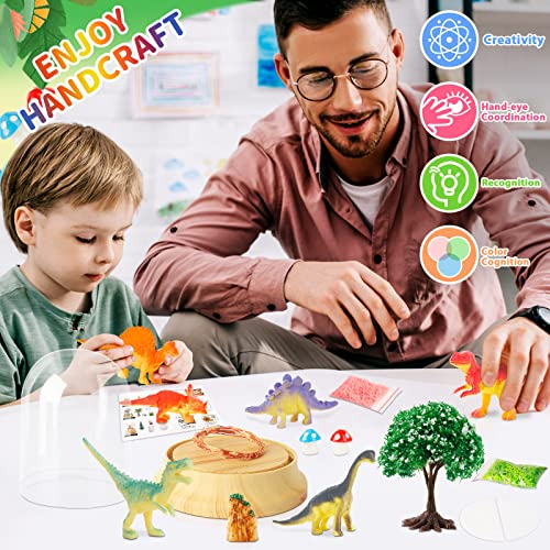 CS COSDDI Make Your Own Dinosaur Night Light, Dinosaur Night Light Craft Kit, DIY Dinosaur Gifts for Kids Arts and Crafts DIY Nightlight Project Novelty for Boys Age 3-12, Birthday Christmas for Kids