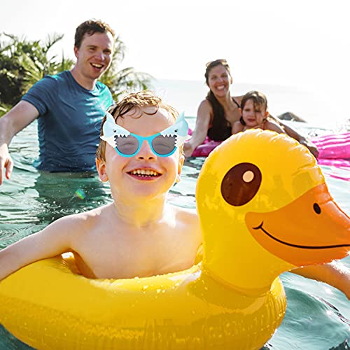 6 Pairs Novelty Party Glasses for Kids Adults, Funny Eye Glasses, Beach Party Sunglasses, Hawaiian Sunglasses, Tropical Sunglasses, Photo Prop Party Supplies Summer Luau Party Supplies