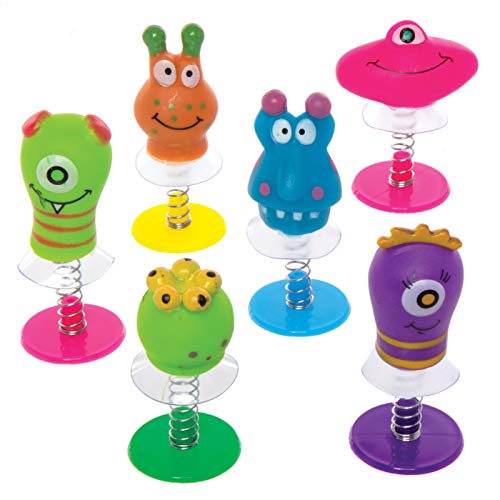 Baker Ross P355 Monster Jump, Assorted Novelty Party Favor Toys, Handheld Games or Kids Classroom Prizes (Pack of 6), 1-Pack