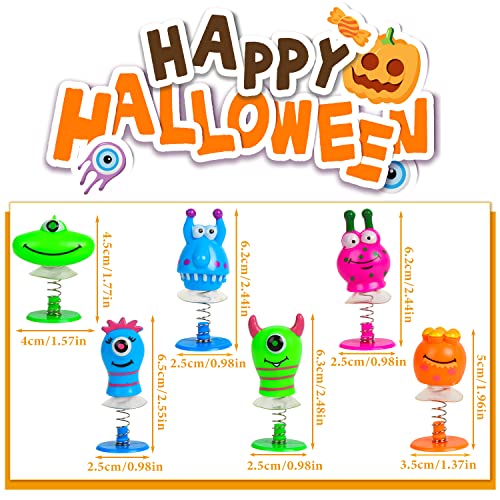 VEYLIN Monster Jump, 18PCS Assorted Novelty Monster Spring Jump Up Party Favor Toys Kids Classroom Prizes