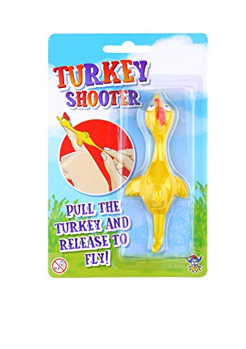 Henbrandt Turkey Shooter Christmas Novelty Flick a Turkey Childrens Catapult Toy Party Bag Pinata Fillers