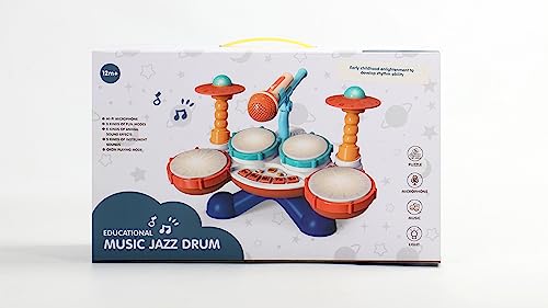 Kids Drum Kit - Toys for 1 Year Old Boys Girls Drum Set Baby Musical Instruments 1 Year Old Gifts Boys Girls, Presents Babys Toys for 1 2 Year Old 12 Months for Toddlers Nursery Children Kids Boy Girl
