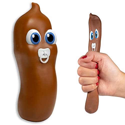 Gifton - Baby Stretchy Poop Toy DNA Stress Relief Ball Fake Poo - Novelty Fidget Toys Funny Joke Prank Gift for Boys Girls Kids Adults Teens - Birthday Present for Child Christmas Stocking Filler