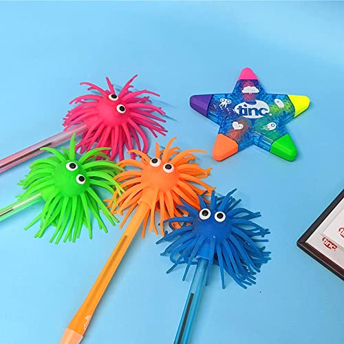 Tinc Star Shaped 5 in 1 Multi Coloured Highlighter Pen for Kids - Blue, One Size (STARHLBL)