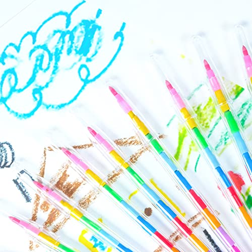 12 x Swop Point Crayons, Colouring Pencils, Assorted Colouring Crayons Party Bag Fillers, Pencil Crayons Kids Pens Stationary Supplies, Colouring Pencils Set, Toddler Twistables Coloured Crayons