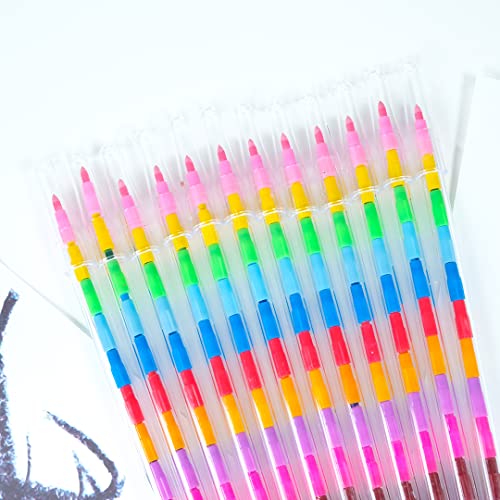 12 x Swop Point Crayons, Colouring Pencils, Assorted Colouring Crayons Party Bag Fillers, Pencil Crayons Kids Pens Stationary Supplies, Colouring Pencils Set, Toddler Twistables Coloured Crayons