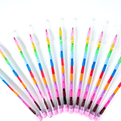 12 x Swop Point Crayons, Colouring Pencils, Assorted Colouring Crayons Party Bag Fillers, Pencil Crayons Kids Pens Stationary Supplies, Colouring Pencils Set, Toddler Twistables Coloured Crayons