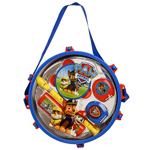 Paw Patrol Pack Away Drum Set | Musical Playset Including 5+ Musical Instruments | Paw Patrol Themed Musical Instrument Set | Paw Patrol Toys | Childrens Music Toys Band Set | Ages 3+