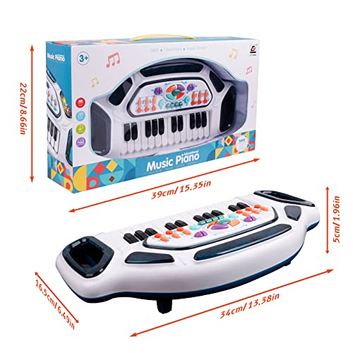 Shayson Kids Keyboard Multi-Function Piano Keyboard Toddler With Soft Lights Musical Toy For Baby Boys Girls Birthday Gift