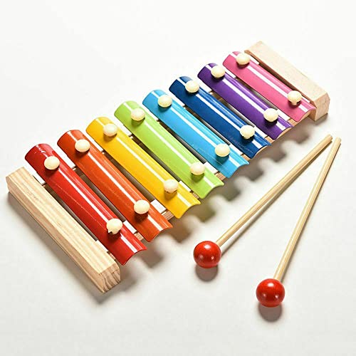 True Face Kids Wooden Xylophone Child Musical Instrument Rainbow Educational Children Toy Music Wooden Instruments Percussion Musical Toys
