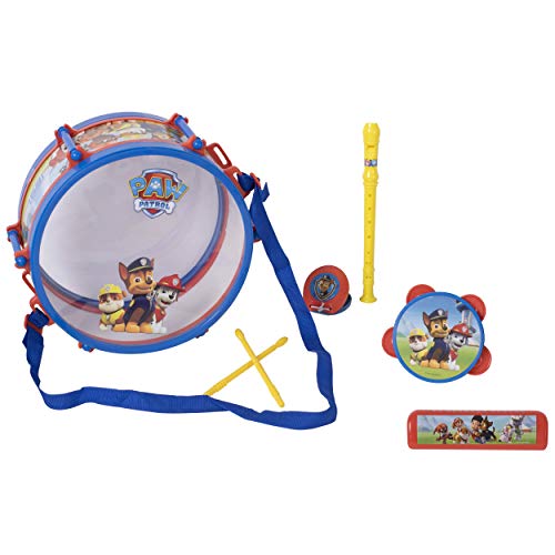 Paw Patrol Pack Away Drum Set | Musical Playset Including 5+ Musical Instruments | Paw Patrol Themed Musical Instrument Set | Paw Patrol Toys | Childrens Music Toys Band Set | Ages 3+