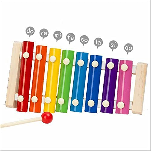 True Face Kids Wooden Xylophone Child Musical Instrument Rainbow Educational Children Toy Music Wooden Instruments Percussion Musical Toys