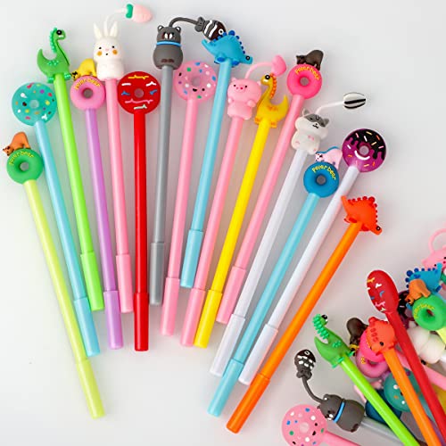 Runxin 30pcs Novelty Pens for Kids,Cute Animal Pens,Funky pens, Children School Stationery Gift Idea,Party Favours Bags Fillers for Kids Birthday Gift For Boy Girl