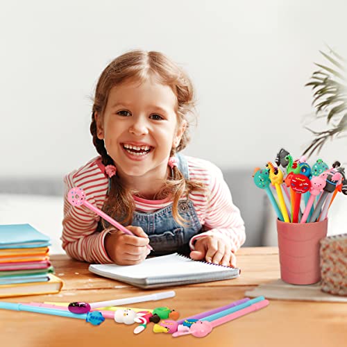 Runxin 30pcs Novelty Pens for Kids,Cute Animal Pens,Funky pens, Children School Stationery Gift Idea,Party Favours Bags Fillers for Kids Birthday Gift For Boy Girl