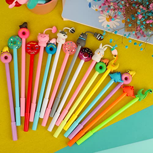 Runxin 30pcs Novelty Pens for Kids,Cute Animal Pens,Funky pens, Children School Stationery Gift Idea,Party Favours Bags Fillers for Kids Birthday Gift For Boy Girl