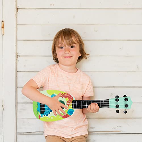 Kids Guitar,Kids Ukulele Toy,37cm Guitar Musical Toy Ukulele Instrument with 4 Ajustable Strings,Learning Educational Toys Mini Guitar for Toddlers Beginners Boys Girls Gift (Style-B)
