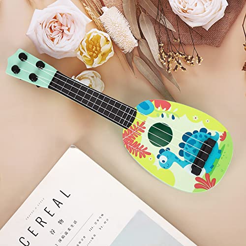 Kids Guitar,Kids Ukulele Toy,37cm Guitar Musical Toy Ukulele Instrument with 4 Ajustable Strings,Learning Educational Toys Mini Guitar for Toddlers Beginners Boys Girls Gift (Style-B)