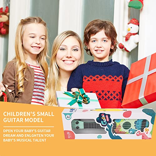 Kids Guitar,Kids Ukulele Toy,37cm Guitar Musical Toy Ukulele Instrument with 4 Ajustable Strings,Learning Educational Toys Mini Guitar for Toddlers Beginners Boys Girls Gift (Style-B)