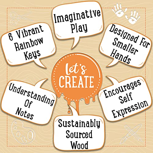 Jaques of London Wooden Xylophone for Kids | Musical Toy Instruments | Wooden Toys for Girls & Boys | Wooden Musical Instruments | Since 1795…