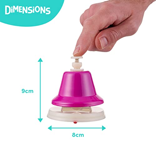 THE TWIDDLERS - 8 Rainbow Colour Coded Musical Bells for Kids Music Instrument Children Gift Set - How To Play Educational Song Guide (Nursery Classics)