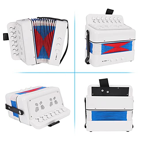 summina 10 Keys Accordion ABS Material Musical Instrument for Children Boys and Girls Christmas Gift