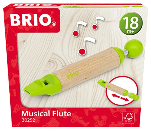 BRIO Flute Musical Instrument Educational Toddler Toy for Kids 18 Months Up