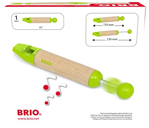BRIO Flute Musical Instrument Educational Toddler Toy for Kids 18 Months Up