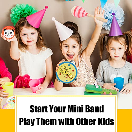 Wyzkyz Kids Musical Instruments Toys, 13PCS Wooden Percussion Instruments for Toddlers Children, Preschool Educational Learning Set Baby Boys and Girls 3 4 5 6 Years Olds Christmas Birthday Gifts