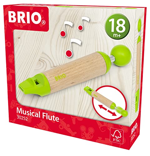 BRIO Flute Musical Instrument Educational Toddler Toy for Kids 18 Months Up