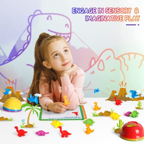 Winstico Toys for 3 4 2 Year Old Boys Girls Gifts, Montessori Counting Dinosaurs Toys, Toddler Educational Learning Toys for 3 4 5 Year Old, Sorting Toys for Girls Boys Kids Age 2-4