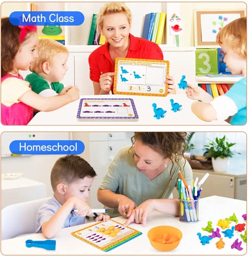 Winstico Toys for 3 4 2 Year Old Boys Girls Gifts, Montessori Counting Dinosaurs Toys, Toddler Educational Learning Toys for 3 4 5 Year Old, Sorting Toys for Girls Boys Kids Age 2-4