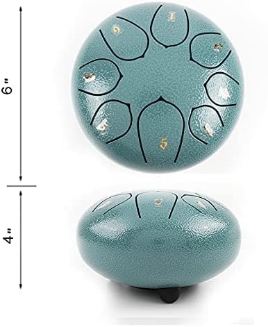 Steel Tongue Drum 6inch Tongue Drum for Kids Preschool Activities Drum Instrument Steel Tongue Drum